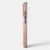 Roos Blush Pink Snake Print Case-Mate iPhone Case (Achterkant / Links)