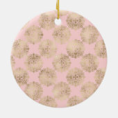 Roos Blush Quinceanera Ornament (Achterkant)