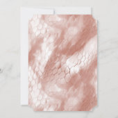 Roos Blush Roze Snake Skin Kaart (Achterkant)