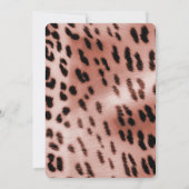 Roos Blush Roze Wit Luipaard Kaart (Achterkant)