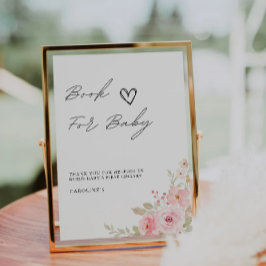 Roos Boek voor Baby Sign, Baby shower Kaart