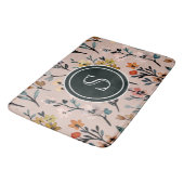 Roos Boho Floral Waterverf Aangepast Badmat (Gekanteld)