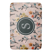 Roos Boho Floral Waterverf Aangepast Badmat (Voorkant Verticaal)