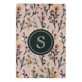 Roos Boho Floral Waterverf Aangepast Mini Klembord (Achterkant)