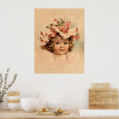  Roos Bonnet Girl Poster (Keuken)