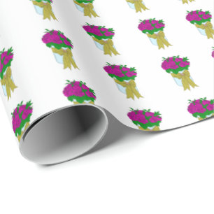 Roos bos verpakkings papier