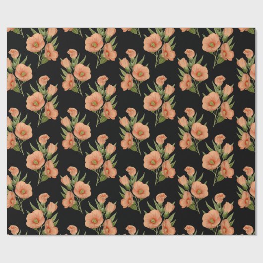  Roos Botanisch Cadeaupapier (Vlak)