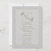 Roos Botanische Natuurlijke Rustige goudbruiloft Kaart (Voorkant)