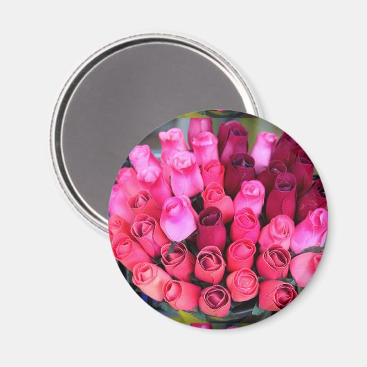 roos bouquet magnet magneet (Voorkant / Achterkant)