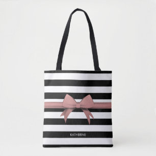 Roos Bow en Stripes Draagtas