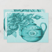 Roos Bridal Tea Kaart (Voorkant / Achterkant)