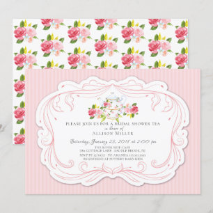 Roos Bridal Tea Party Kaart