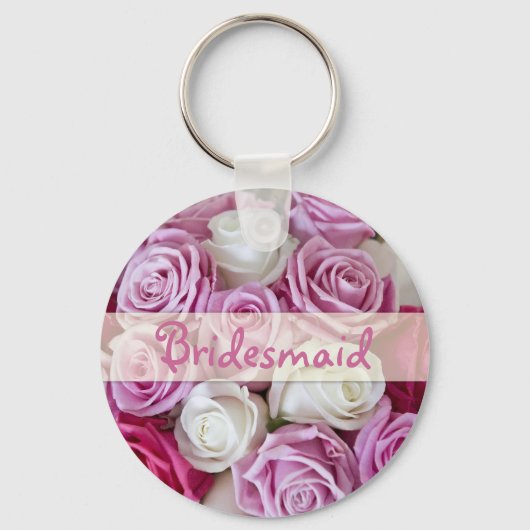 Roos Bridesmaid sleutelhanger (Voorkant)