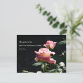 roos briefkaart (Staand voorkant)