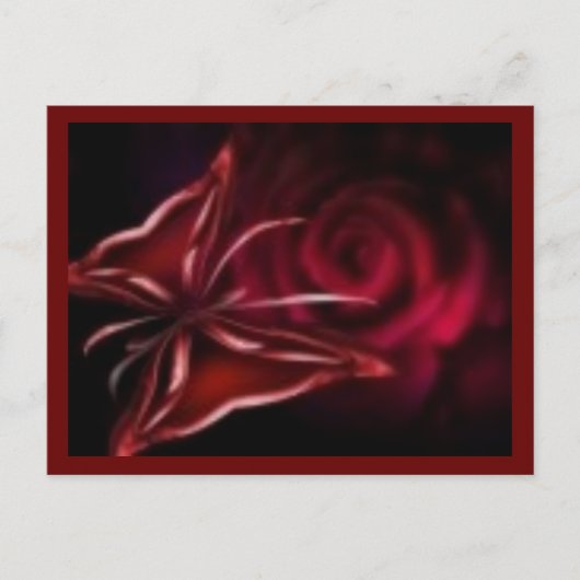 roos briefkaart (Voorkant)