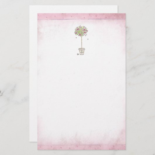 Roos Briefpapier (Voorkant / Achterkant)