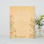  Roos briefpapier (Staand voorkant)