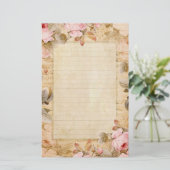 Roos Briefpapier (Staand voorkant)