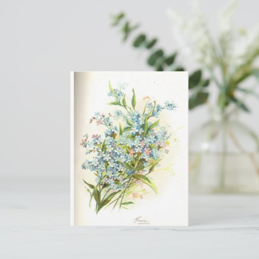 roos bril briefkaart (Staand voorkant)