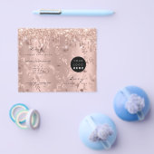 Roos brochure voor glitter Drips Makeup (Enkel)