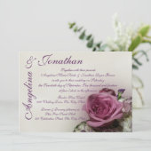  Roos bruiloft Kaart (Staand voorkant)