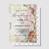 Roos bruiloft Vellum Uitnodigingen (Offset (Uitnodiging))