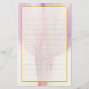 Roos Bud in een Vase II fijn gelinkte banketbakker Briefpapier