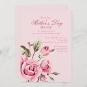 Roos Buds-uitnodiging Kaart (Voorkant / Achterkant)