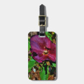 Roos Burgundy Pink Lenten Bagagelabel (Voorkant verticaal)