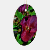 Roos Burgundy Pink Lenten Keramisch Ornament (Rechts)