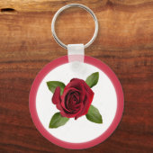 Roos Button Sleutelhanger (Voorkant)