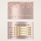 Roos Cadeaubon Drift Eyelash Makeup Hair Visitekaartje (Voorkant /achterkant)