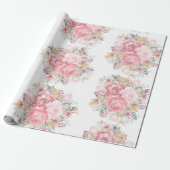 Roos Cadeaupapier (Uitgerold)