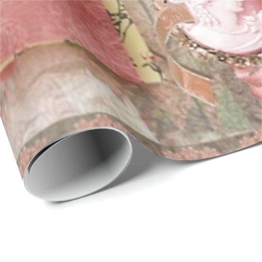  Roos Cadeaupapier (Rol Hoek)