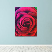 Roos Canvas Afdruk (Insitu (Houten vloer))