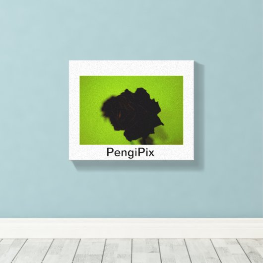 Roos Canvas Afdruk (Insitu (Houten vloer))