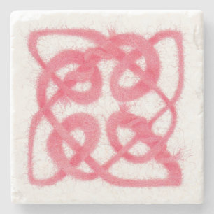 ROOS CELTIC KNOOP Marmeren Steen Onderzetter