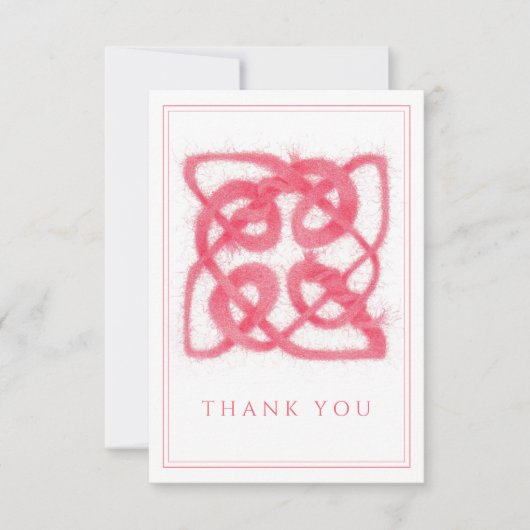 ROOS CELTIC KNOT 3.5x5 Dank u Flat Kaart (Voorkant)