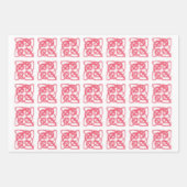 ROOS CELTIC KNOT Flat Sheet Wrapping Papier Inpakpapier Vel (Voorkant)