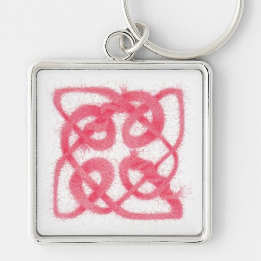 ROOS CELTIC KNOT Premium Square Sleutelhanger (Voorkant)