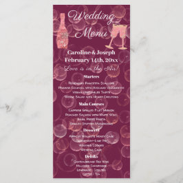 Roos Champagne Glitter & Stars Menu