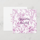 Roos Chintz Floral Pattern Kaart (Voorkant / Achterkant)