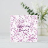 Roos Chintz Floral Pattern Kaart (Staand voorkant)