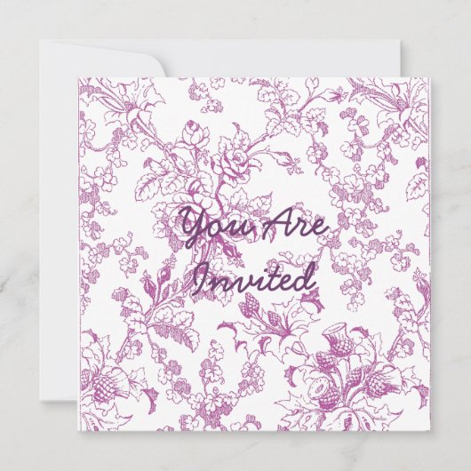 Roos Chintz Floral Pattern Kaart (Voorkant)