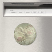  Roos Chintz Teapot, Cup Magnet Magneet (Insitu (Vaatwasser))