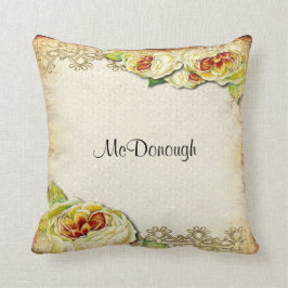  Roos Collage Patroon Kussen