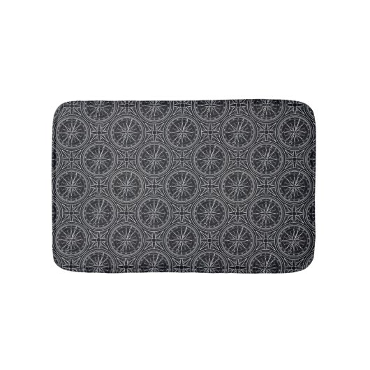 Roos compass Patroon Badmat (Voorkant)