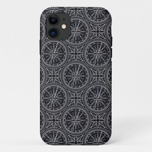 Roos compass Patroon Case-Mate iPhone Case (Achterkant)