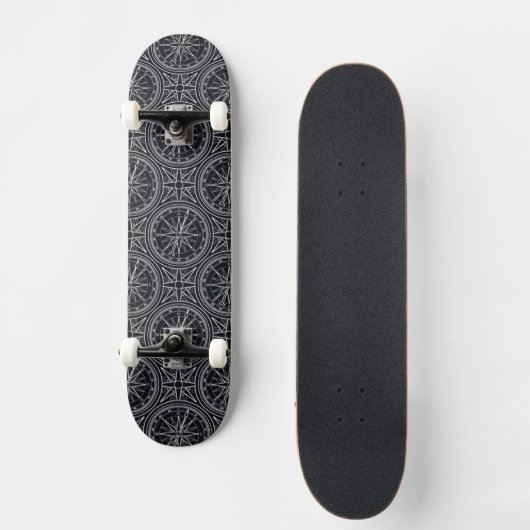 Roos compass Patroon Skateboard (Voorkant)