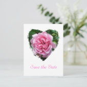 Roos coördinerende items beklimmen aankondigingskaart (Staand voorkant)